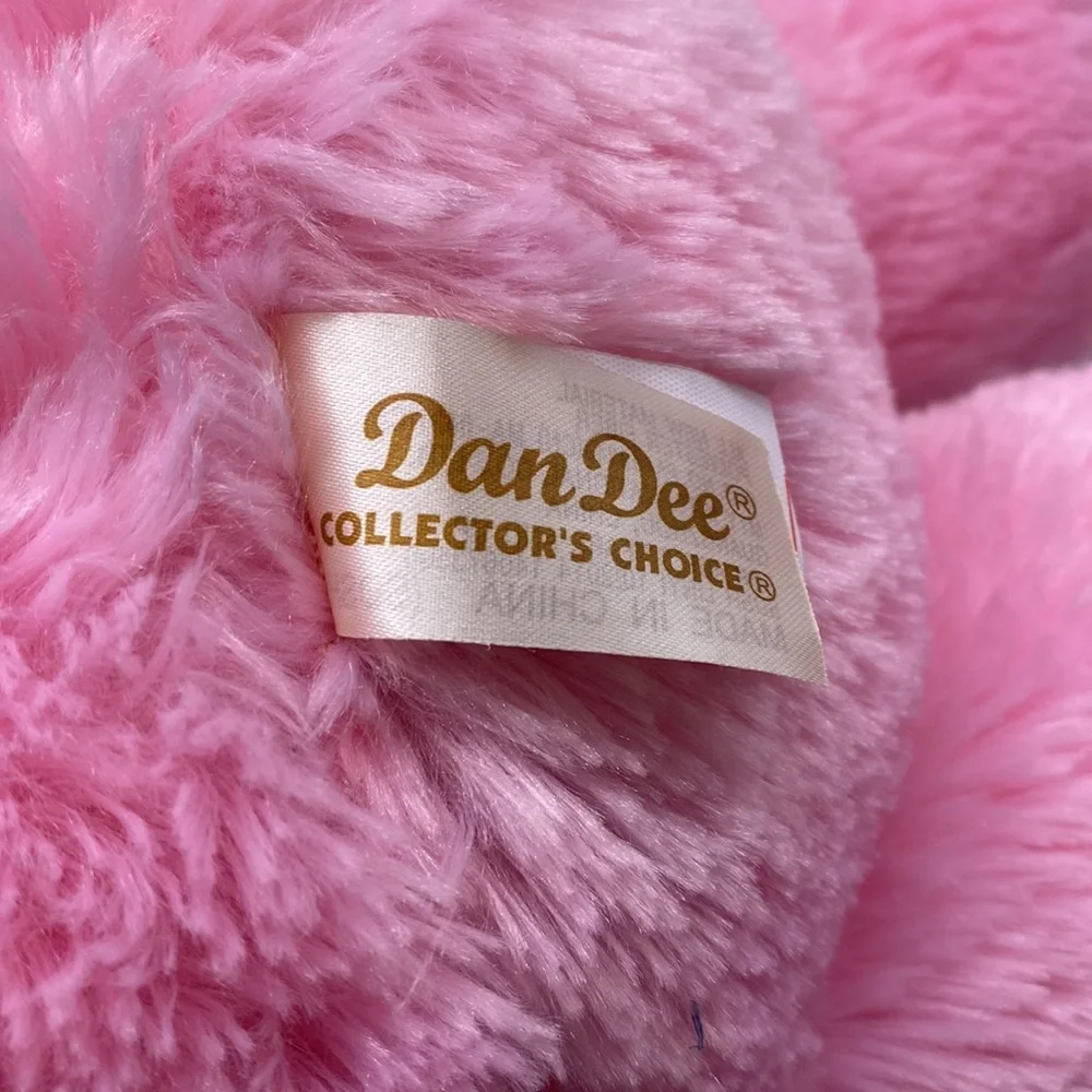 Dan Dee Pink Plush Bear Sweetheart Stuffed Animal‎